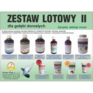GREENPLAY - ZESTAW LOTOWY NR 2 GOŁĘBIE DOROSŁE + CVX + gołąb w prezencie